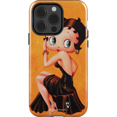 Betty Boop Little Black Dress iPhone 15 Pro Impact Case